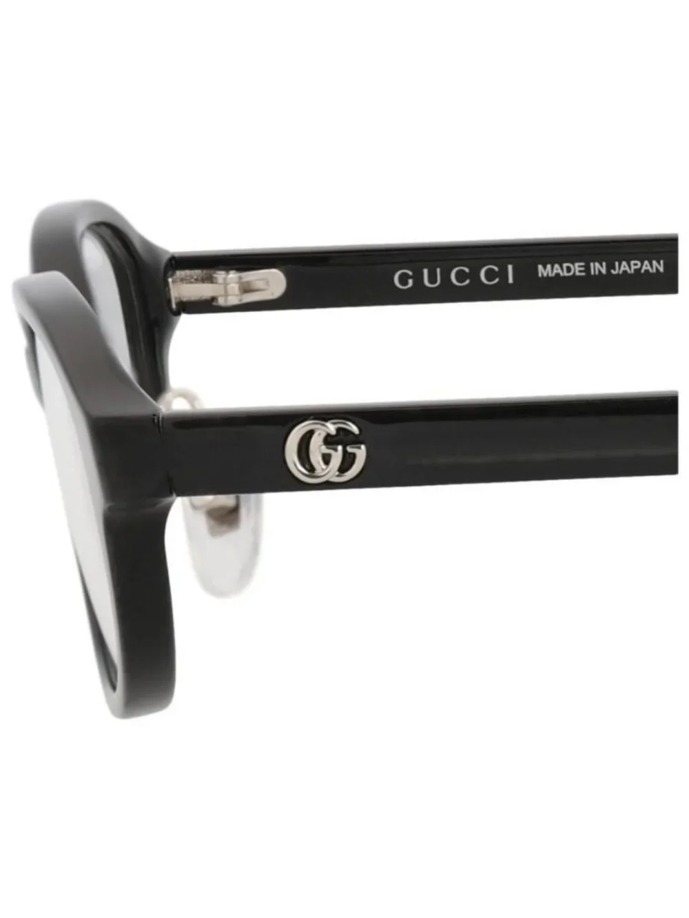 New Gucci Womens Round/Oval Black Black Transparent Fashion Designer Eyeglasses
